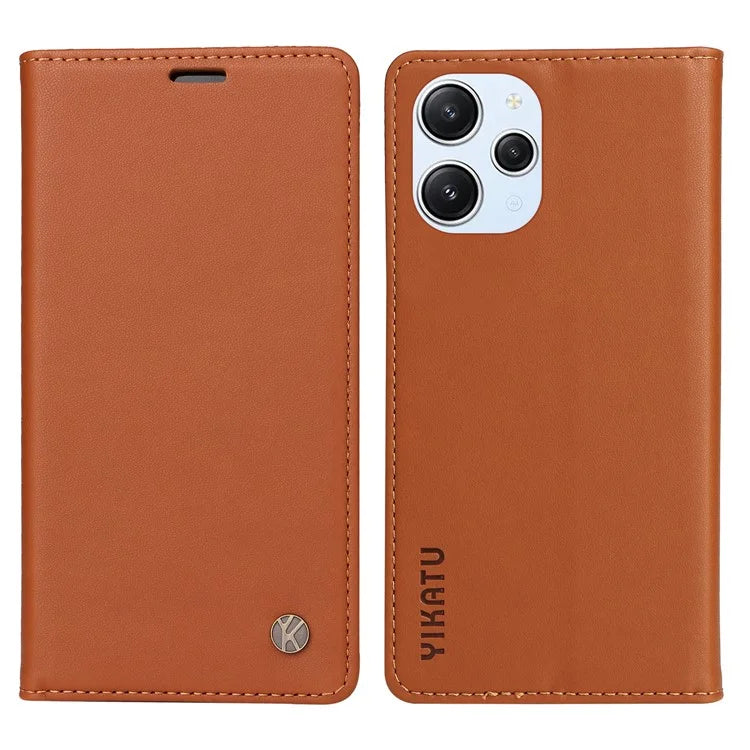 YIKATU YK-001 For Xiaomi Redmi 12 4G / 5G (Global) / Poco M6 Pro 5G Leather Case Wallet Phone Cover