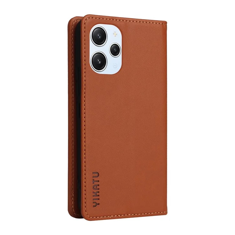 YIKATU YK-001 For Xiaomi Redmi 12 4G / 5G (Global) / Poco M6 Pro 5G Leather Case Wallet Phone Cover