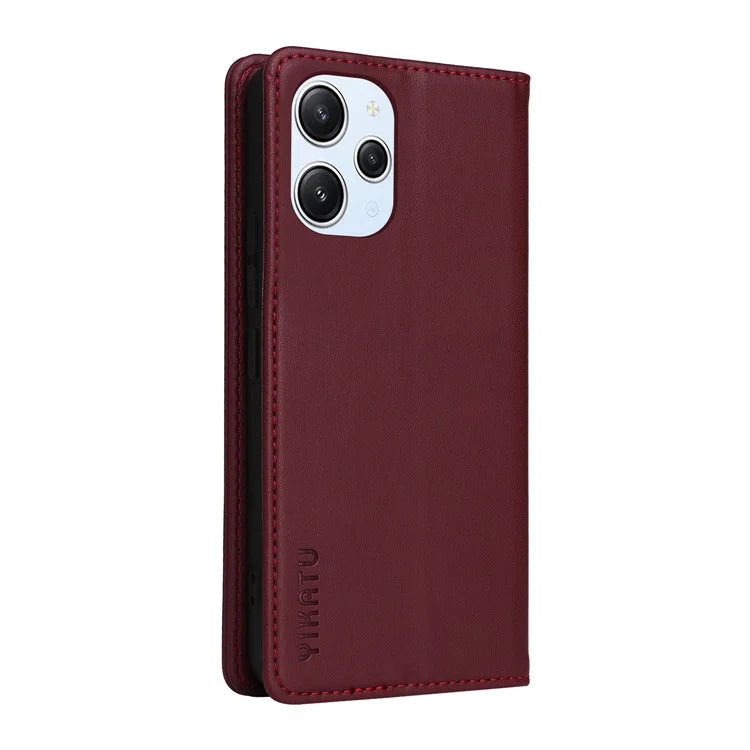 YIKATU YK-001 For Xiaomi Redmi 12 4G / 5G (Global) / Poco M6 Pro 5G Leather Case Wallet Phone Cover