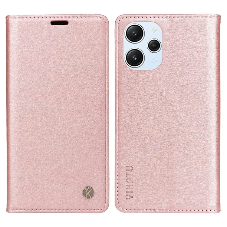YIKATU YK-001 For Xiaomi Redmi 12 4G / 5G (Global) / Poco M6 Pro 5G Leather Case Wallet Phone Cover