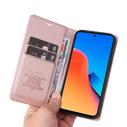 YIKATU YK-001 For Xiaomi Redmi 12 4G / 5G (Global) / Poco M6 Pro 5G Leather Case Wallet Phone Cover