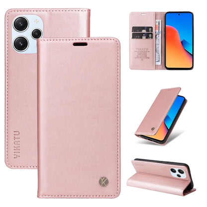 YIKATU YK-001 For Xiaomi Redmi 12 4G / 5G (Global) / Poco M6 Pro 5G Leather Case Wallet Phone Cover
