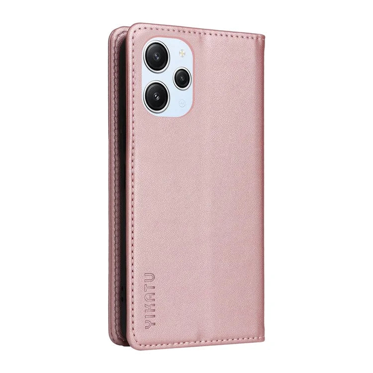 YIKATU YK-001 For Xiaomi Redmi 12 4G / 5G (Global) / Poco M6 Pro 5G Leather Case Wallet Phone Cover