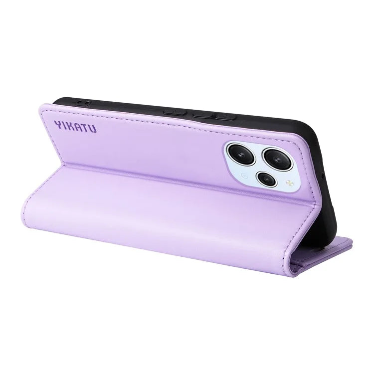 YIKATU YK-001 For Xiaomi Redmi 12 4G / 5G (Global) / Poco M6 Pro 5G Leather Case Wallet Phone Cover