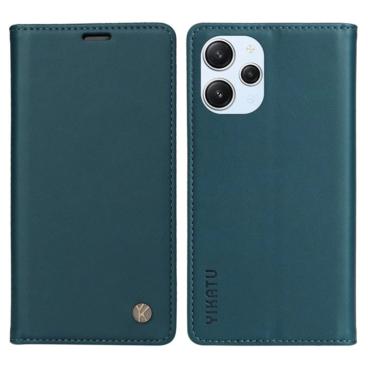 YIKATU YK-001 For Xiaomi Redmi 12 4G / 5G (Global) / Poco M6 Pro 5G Leather Case Wallet Phone Cover