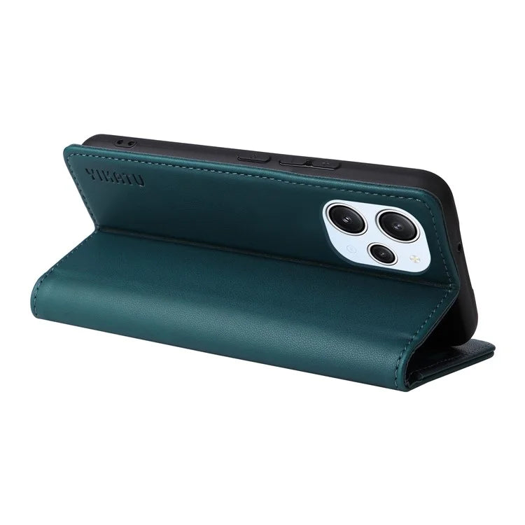 YIKATU YK-001 For Xiaomi Redmi 12 4G / 5G (Global) / Poco M6 Pro 5G Leather Case Wallet Phone Cover