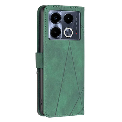 BINFEN COLOR BF05 For Infinix Note 40 Case Stand Wallet PU Leather Geometric Phone Cover