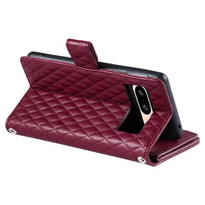 Style 012 for Google Pixel 8 Wallet Case Rhombus PU Leather Shockproof Phone Cover