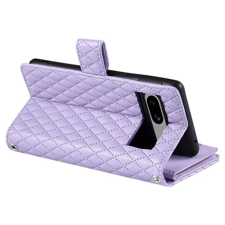 Style 012 for Google Pixel 8a Case Leather Glitter Design Phone Cover with Card Slots