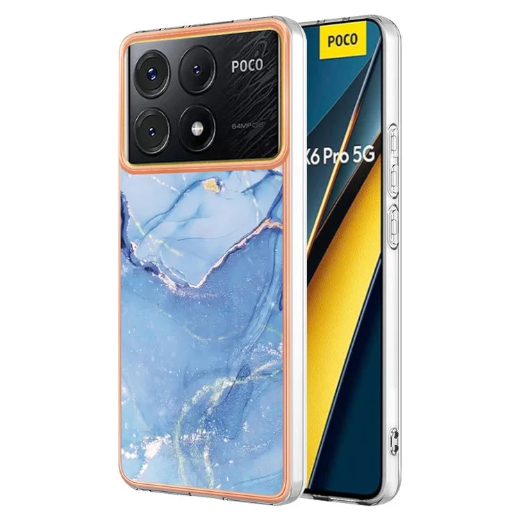 YB IMD Series-16 Style-E For Xiaomi Poco X6 Pro 5G / Redmi K70E 5G TPU Case Electroplating Edge Phone Cover
