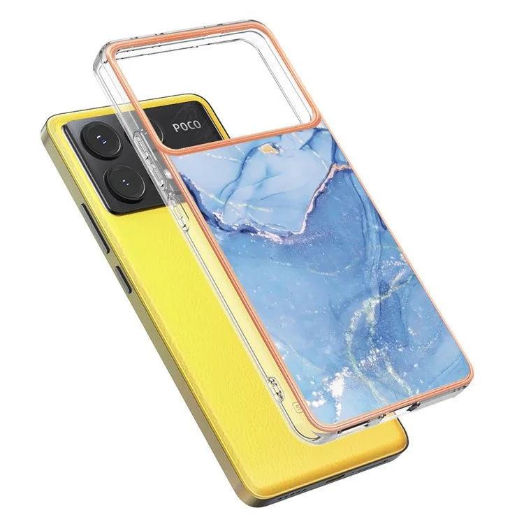 YB IMD Series-16 Style-E For Xiaomi Poco X6 Pro 5G / Redmi K70E 5G TPU Case Electroplating Edge Phone Cover
