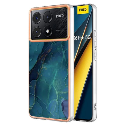 YB IMD Series-16 Style-E For Xiaomi Poco X6 Pro 5G / Redmi K70E 5G TPU Case Electroplating Edge Phone Cover