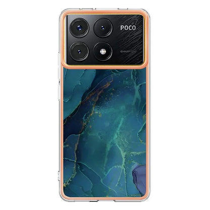 YB IMD Series-16 Style-E For Xiaomi Poco X6 Pro 5G / Redmi K70E 5G TPU Case Electroplating Edge Phone Cover