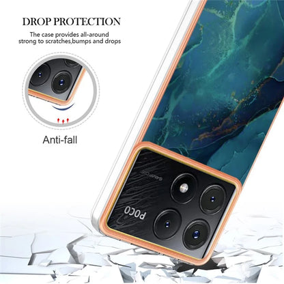 YB IMD Series-16 Style-E For Xiaomi Poco X6 Pro 5G / Redmi K70E 5G TPU Case Electroplating Edge Phone Cover