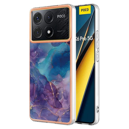 YB IMD Series-16 Style-E For Xiaomi Poco X6 Pro 5G / Redmi K70E 5G TPU Case Electroplating Edge Phone Cover