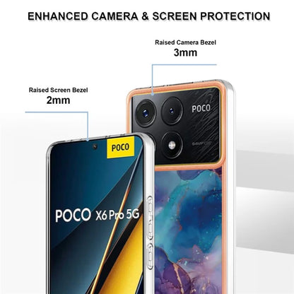 YB IMD Series-16 Style-E For Xiaomi Poco X6 Pro 5G / Redmi K70E 5G TPU Case Electroplating Edge Phone Cover