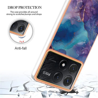 YB IMD Series-16 Style-E For Xiaomi Poco X6 Pro 5G / Redmi K70E 5G TPU Case Electroplating Edge Phone Cover