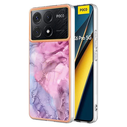 YB IMD Series-16 Style-E For Xiaomi Poco X6 Pro 5G / Redmi K70E 5G TPU Case Electroplating Edge Phone Cover