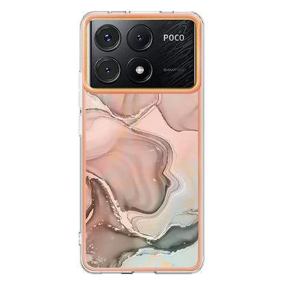 YB IMD Series-16 Style-E For Xiaomi Poco X6 Pro 5G / Redmi K70E 5G TPU Case Electroplating Edge Phone Cover