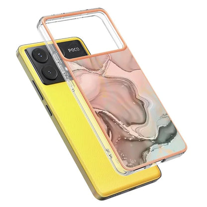 YB IMD Series-16 Style-E For Xiaomi Poco X6 Pro 5G / Redmi K70E 5G TPU Case Electroplating Edge Phone Cover