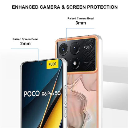 YB IMD Series-16 Style-E For Xiaomi Poco X6 Pro 5G / Redmi K70E 5G TPU Case Electroplating Edge Phone Cover
