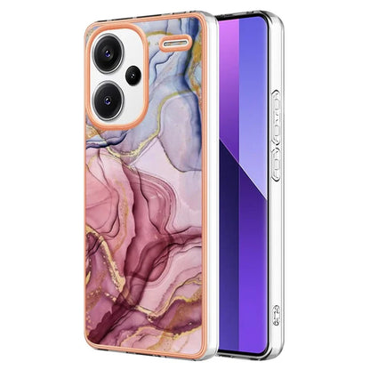 YB IMD Series-16 Style-E For Xiaomi Redmi Note 13 Pro+ 5G Phone Case Electroplating Edge IMD TPU Cover