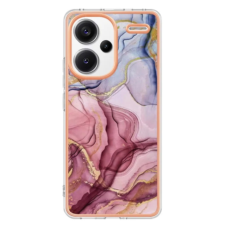 YB IMD Series-16 Style-E For Xiaomi Redmi Note 13 Pro+ 5G Phone Case Electroplating Edge IMD TPU Cover