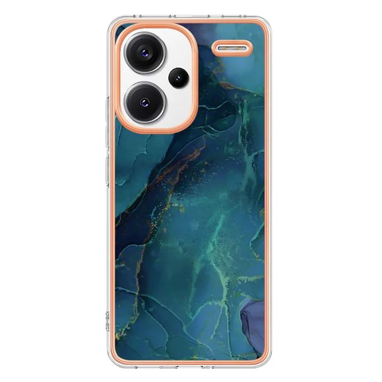 YB IMD Series-16 Style-E For Xiaomi Redmi Note 13 Pro+ 5G Phone Case Electroplating Edge IMD TPU Cover