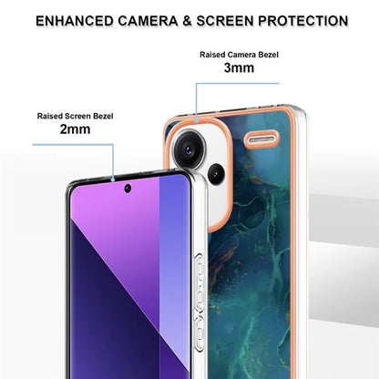 YB IMD Series-16 Style-E For Xiaomi Redmi Note 13 Pro+ 5G Phone Case Electroplating Edge IMD TPU Cover