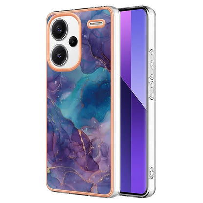 YB IMD Series-16 Style-E For Xiaomi Redmi Note 13 Pro+ 5G Phone Case Electroplating Edge IMD TPU Cover