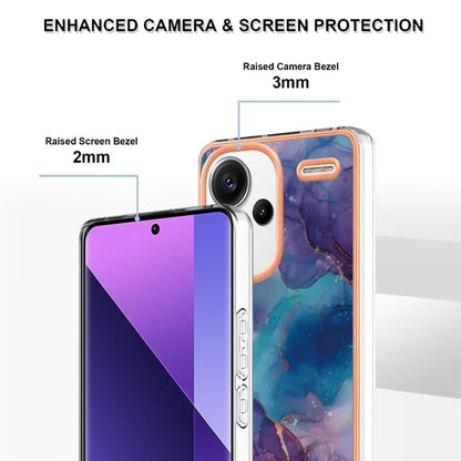 YB IMD Series-16 Style-E For Xiaomi Redmi Note 13 Pro+ 5G Phone Case Electroplating Edge IMD TPU Cover