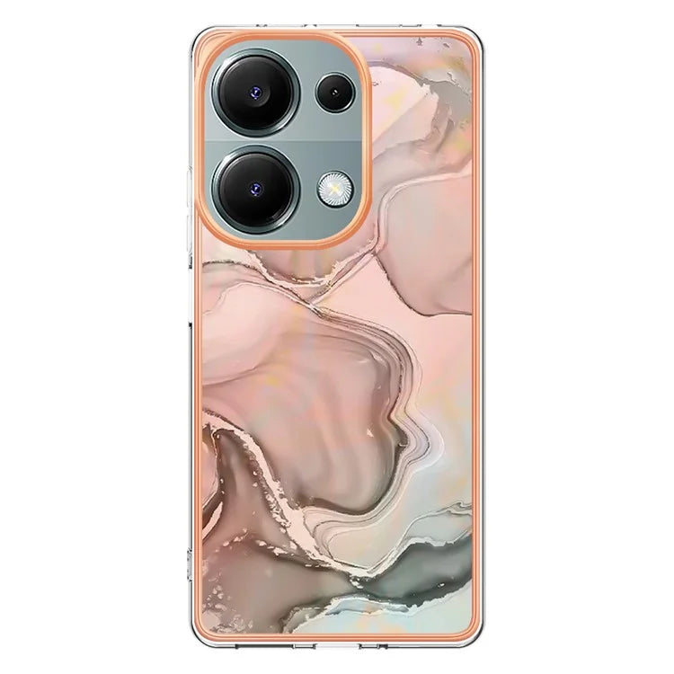 YB IMD Series-16 Style-E For Xiaomi Redmi Note 13 Pro 4G / Poco M6 Pro 4G Case 2.0mm Electroplating TPU Cover