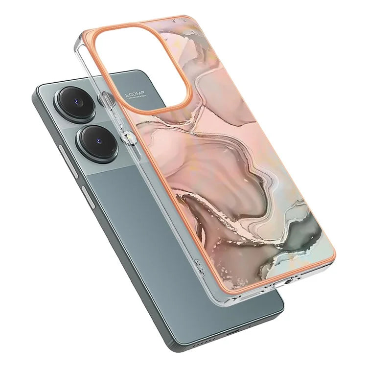 YB IMD Series-16 Style-E For Xiaomi Redmi Note 13 Pro 4G / Poco M6 Pro 4G Case 2.0mm Electroplating TPU Cover