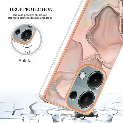 YB IMD Series-16 Style-E For Xiaomi Redmi Note 13 Pro 4G / Poco M6 Pro 4G Case 2.0mm Electroplating TPU Cover
