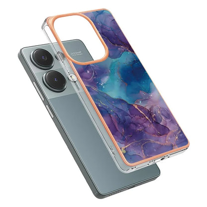 YB IMD Series-16 Style-E For Xiaomi Redmi Note 13 Pro 4G / Poco M6 Pro 4G Case 2.0mm Electroplating TPU Cover