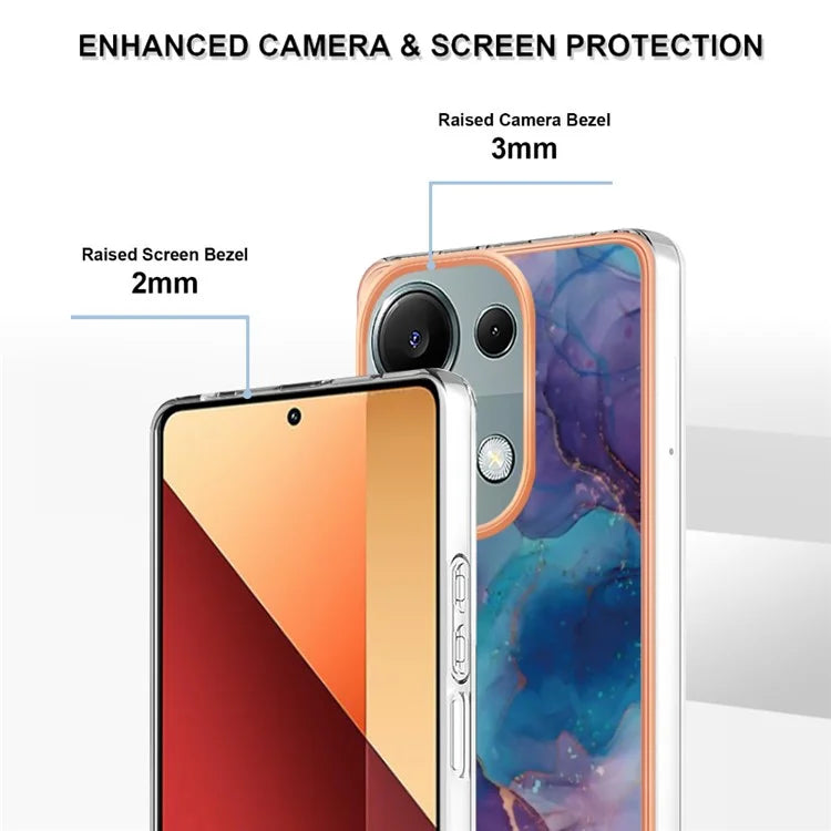 YB IMD Series-16 Style-E For Xiaomi Redmi Note 13 Pro 4G / Poco M6 Pro 4G Case 2.0mm Electroplating TPU Cover