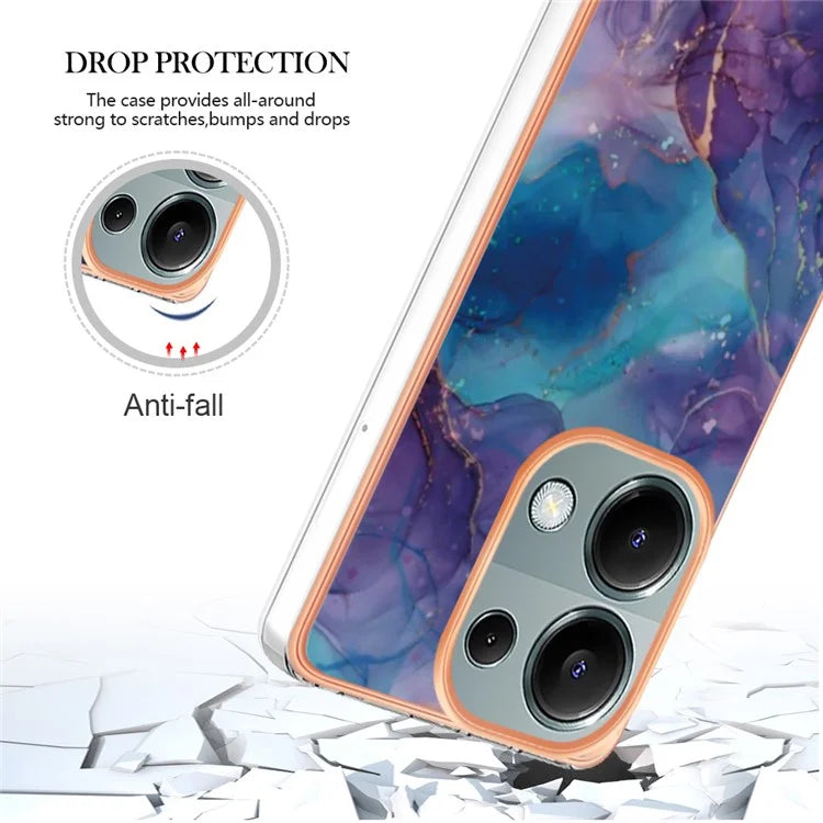 YB IMD Series-16 Style-E For Xiaomi Redmi Note 13 Pro 4G / Poco M6 Pro 4G Case 2.0mm Electroplating TPU Cover