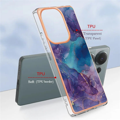 YB IMD Series-16 Style-E For Xiaomi Redmi Note 13 Pro 4G / Poco M6 Pro 4G Case 2.0mm Electroplating TPU Cover