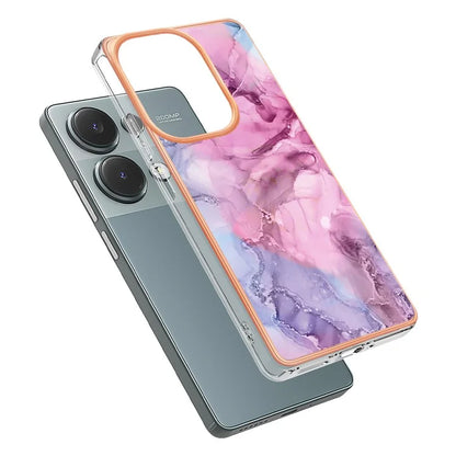 YB IMD Series-16 Style-E For Xiaomi Redmi Note 13 Pro 4G / Poco M6 Pro 4G Case 2.0mm Electroplating TPU Cover