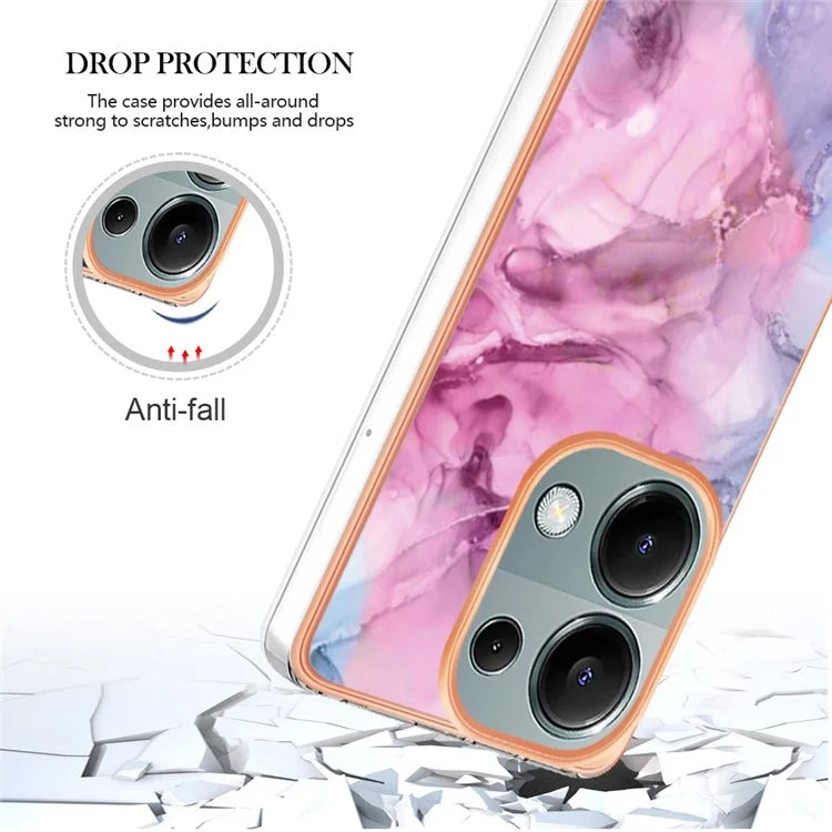 YB IMD Series-16 Style-E For Xiaomi Redmi Note 13 Pro 4G / Poco M6 Pro 4G Case 2.0mm Electroplating TPU Cover