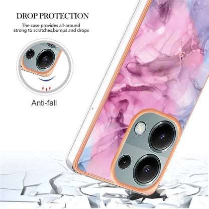 YB IMD Series-16 Style-E For Xiaomi Redmi Note 13 Pro 4G / Poco M6 Pro 4G Case 2.0mm Electroplating TPU Cover