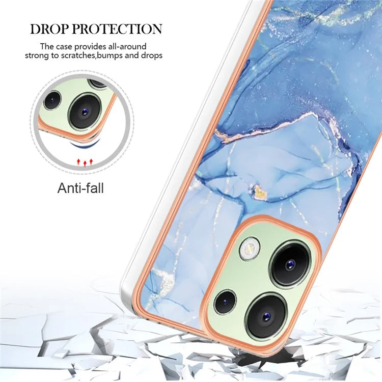 YB IMD Series-16 Style-E For Xiaomi Redmi Note 13 4G Case Electroplating Slim TPU Phone Cover