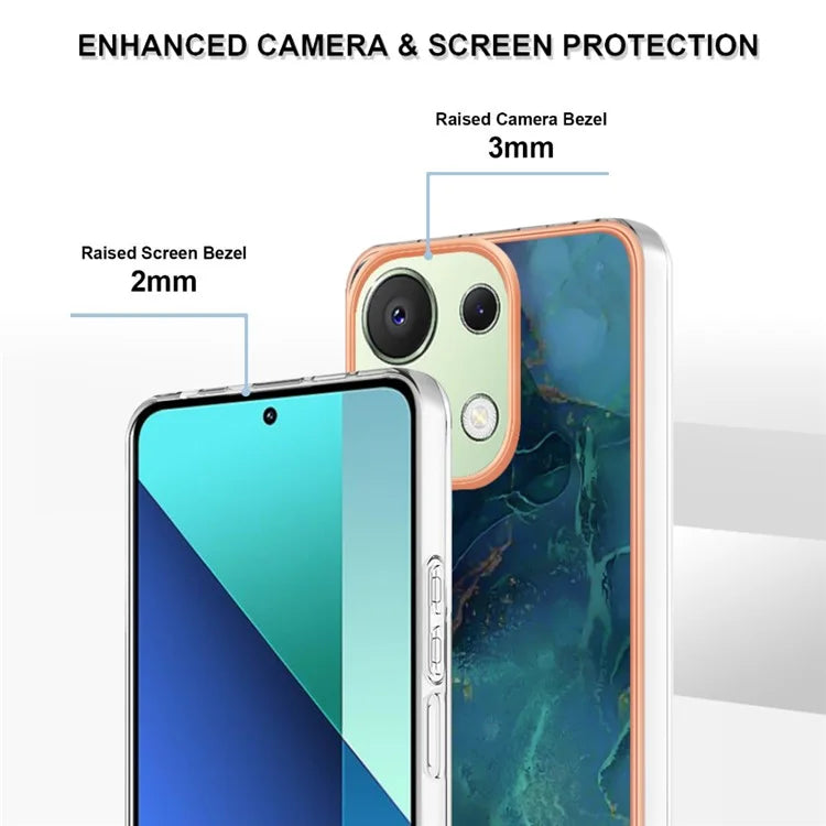 YB IMD Series-16 Style-E For Xiaomi Redmi Note 13 4G Case Electroplating Slim TPU Phone Cover