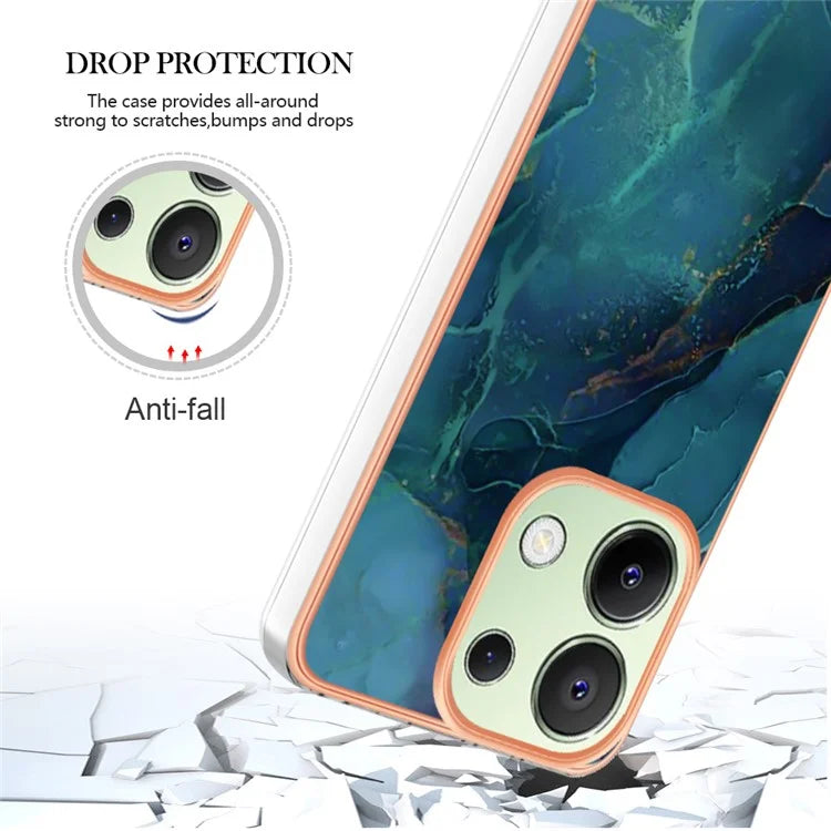 YB IMD Series-16 Style-E For Xiaomi Redmi Note 13 4G Case Electroplating Slim TPU Phone Cover