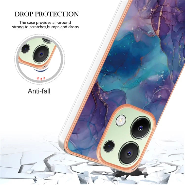 YB IMD Series-16 Style-E For Xiaomi Redmi Note 13 4G Case Electroplating Slim TPU Phone Cover