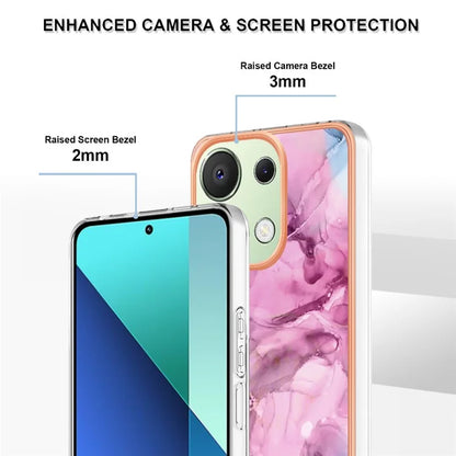 YB IMD Series-16 Style-E For Xiaomi Redmi Note 13 4G Case Electroplating Slim TPU Phone Cover