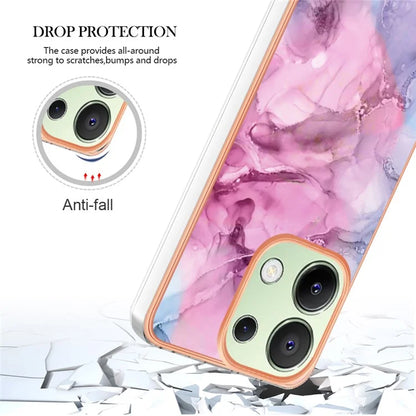 YB IMD Series-16 Style-E For Xiaomi Redmi Note 13 4G Case Electroplating Slim TPU Phone Cover