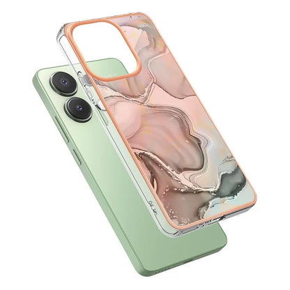 YB IMD Series-16 Style-E For Xiaomi Redmi Note 13 4G Case Electroplating Slim TPU Phone Cover