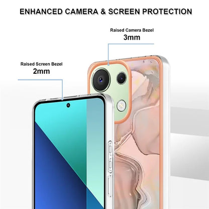YB IMD Series-16 Style-E For Xiaomi Redmi Note 13 4G Case Electroplating Slim TPU Phone Cover