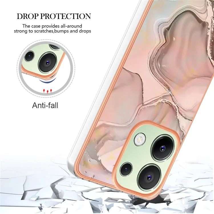 YB IMD Series-16 Style-E For Xiaomi Redmi Note 13 4G Case Electroplating Slim TPU Phone Cover